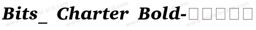 Bits_ Charter Bold字体转换